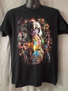 Marvel Avengers Black Graphic Tee - Men